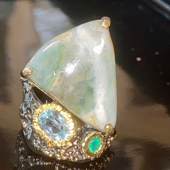 Beautiful Genuine Jasper Ring Brand New